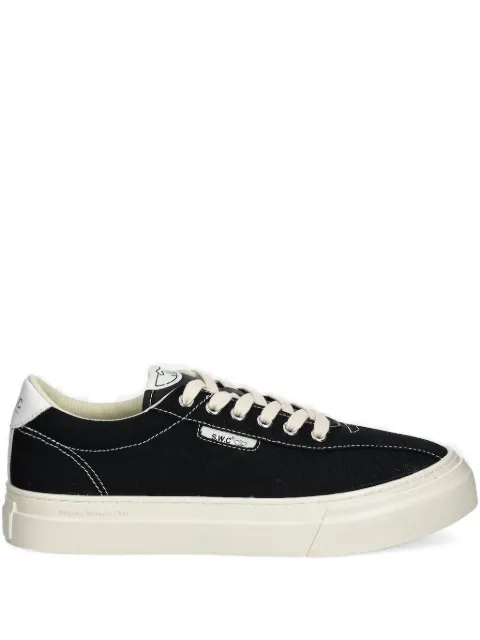 Stepney Workers Club lace-up canvas sneakers Black YA21012