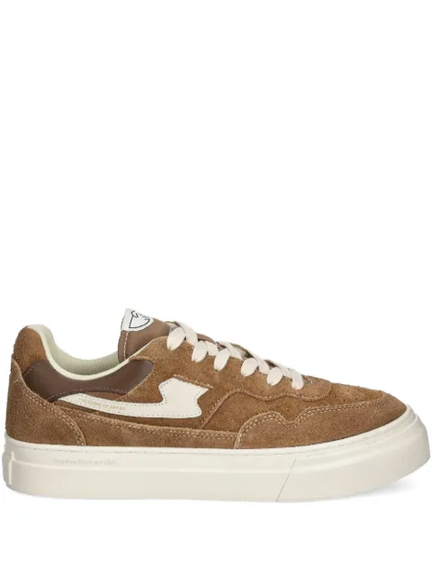 Stepney Workers Club Pearl S-Strike suede panelled trainers Brown YA24200