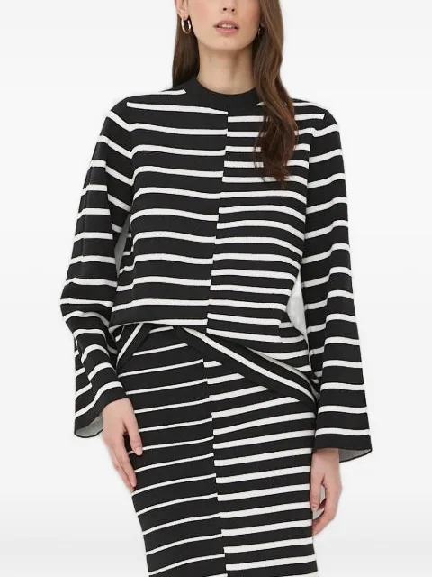Tiger of Sweden stripe crew-neck sweater Black S71009001