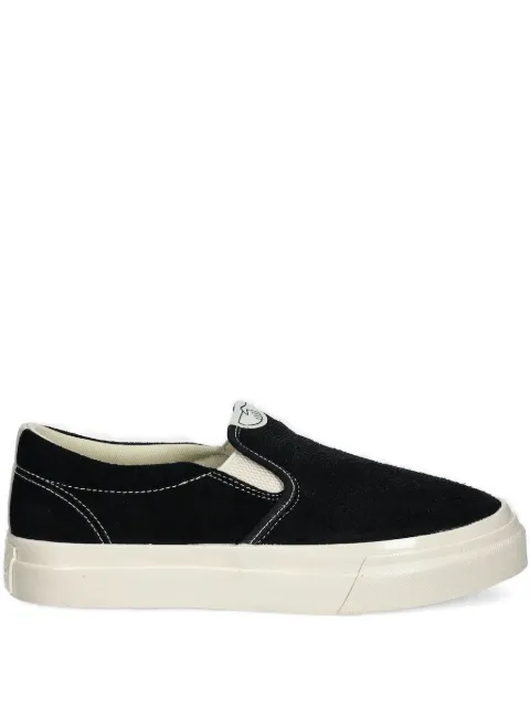 Stepney Workers Club Lister Optical suede sneakers Black YA03014