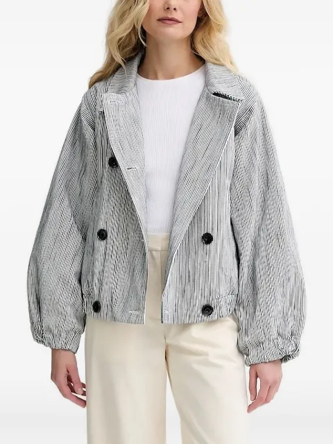Sessùn striped oversized jacket Blue 25212005