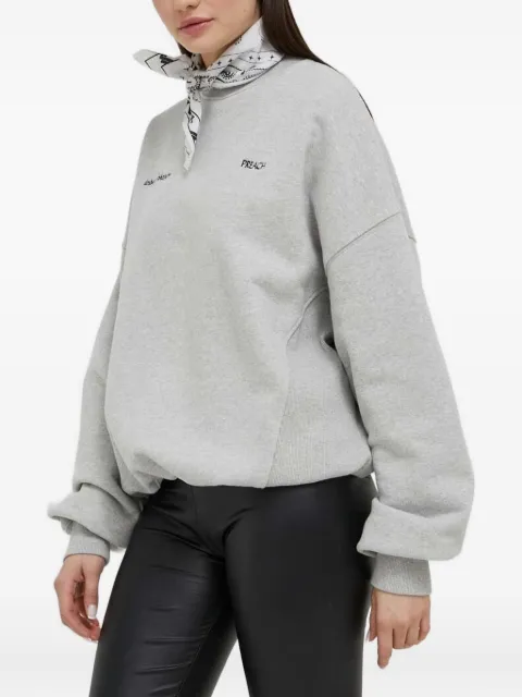 PREACH embroidered crew-neck sweatshirt Grey 206310