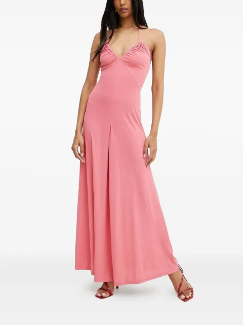 Silvian Heach halterneck midi day dress Pink GPP25330VE