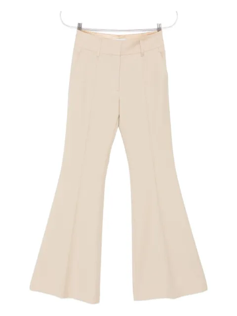 Gabriela Hearst pleated flared trousers Neutrals X002109W105