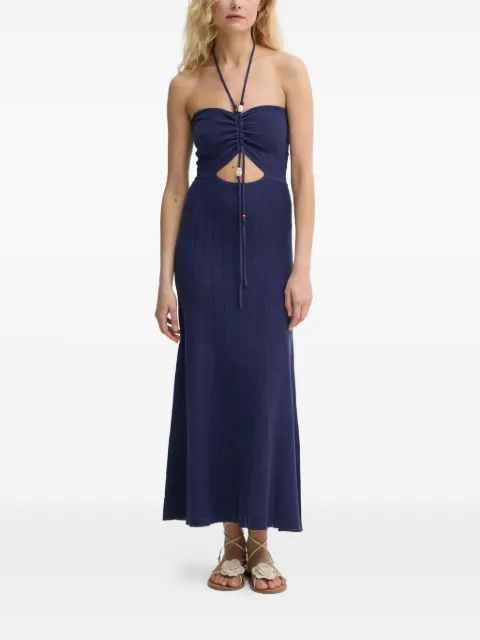 Sessùn Dinah cut-out ruched dress Blue 25205016