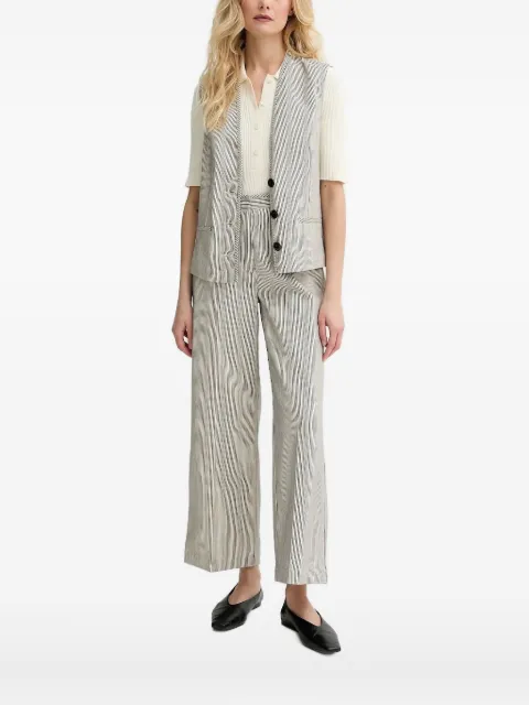 Sessùn striped buttoned waistcoat Neutrals 25213012