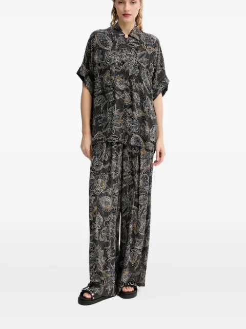 Sessùn floral-print trousers Black 25207019