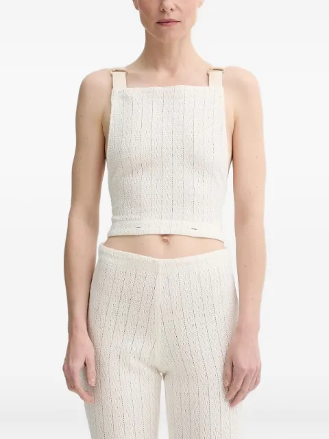 Sessùn cable-knit strap jumpsuit Neutrals 25219000