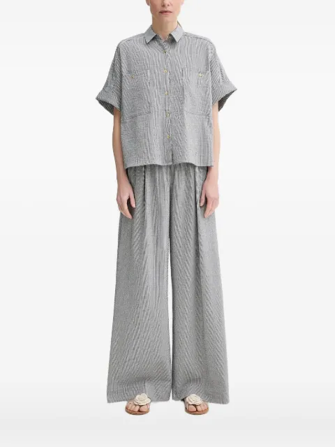 Sessùn striped pocket shirt Grey 25210002