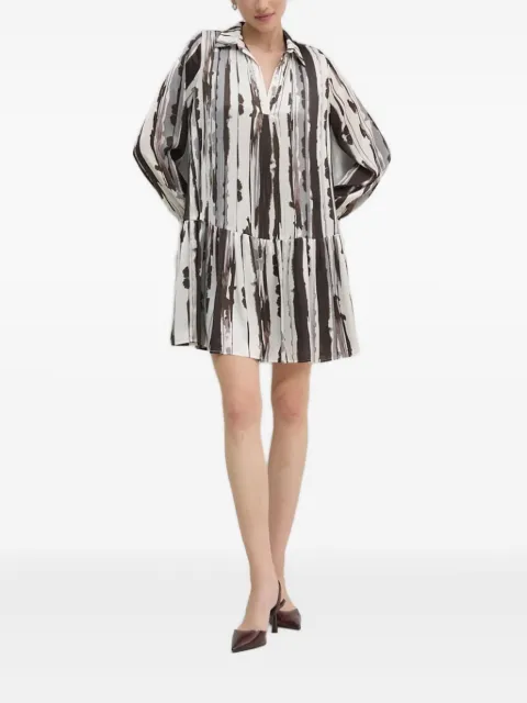 Sandro Ferrone abstract-print mini dress White SFS32YBE