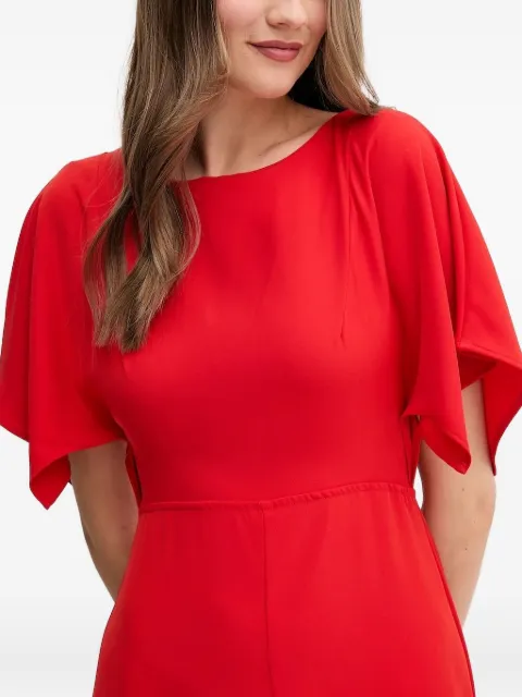 Sandro Ferrone flutter-sleeve midi dress Red S23XBE