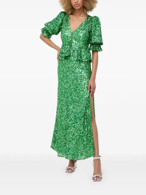 Notes du Nord Hillary maxi dress Green 13197