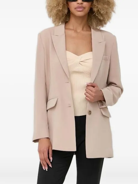 Notes du Nord single-breasted button blazer Neutrals 13238