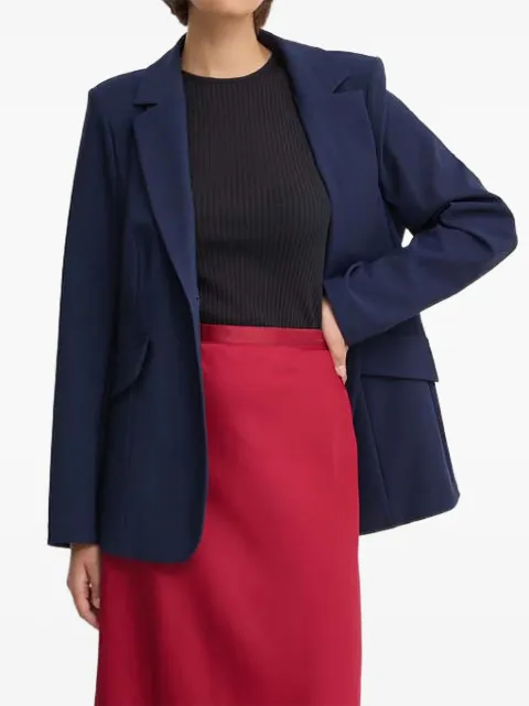 Sandro Ferrone flap-pockets single-breasted blazer Blue SFS18XBD