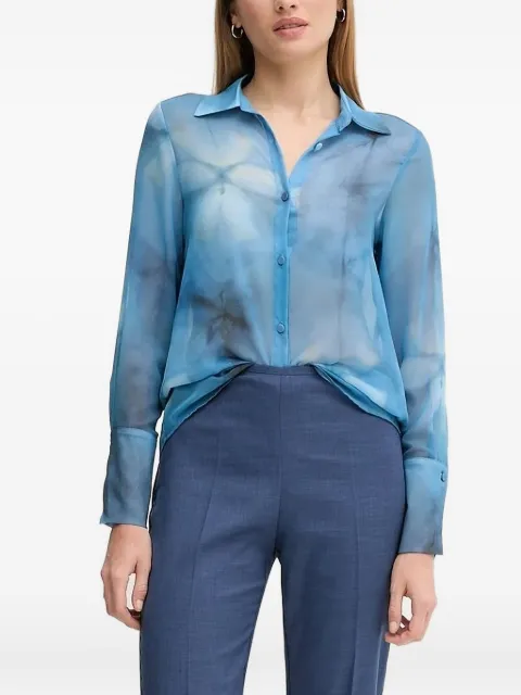 Sandro Ferrone floral-print shirt Blue S32XBE