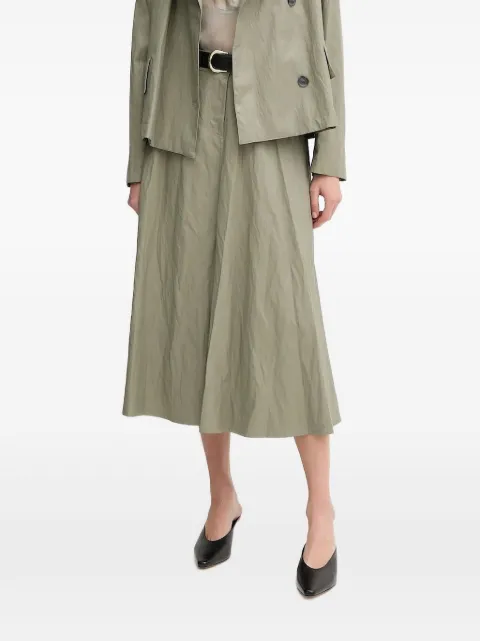 Sandro Ferrone patch-pocket midi skirt Green S23XBE