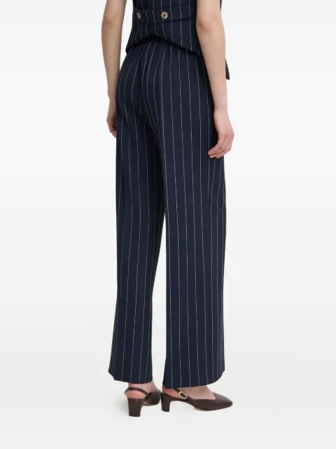 Sandro Ferrone pinstripe side-pocket trousers Blue SFS21XBD