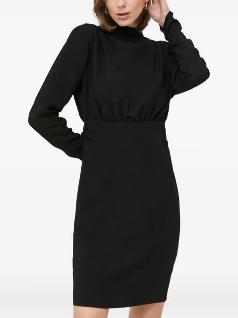 Notes du Nord high-neck pleated mini dress Black 13083