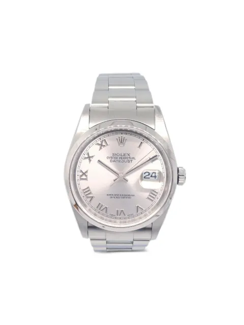 Rolex 2004 Oyster Perpetual Datejust 34mm Silver F293599