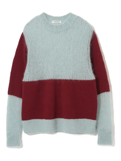 Undercover mohair-blend striped sweater Blue UP2E1904