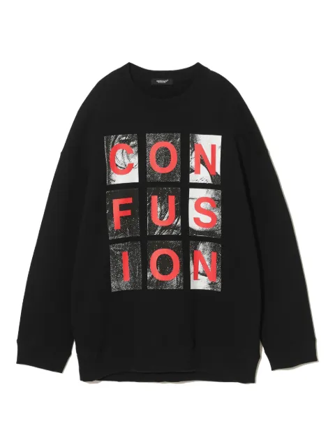 Undercover graphic-print cotton sweatshirt Black UC2E48942