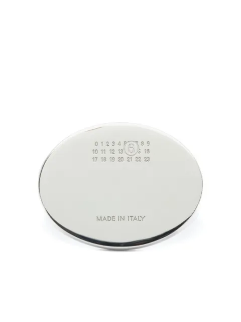 MM6 Maison Margiela oval-shaped ring Silver SM7UQ0114P8755