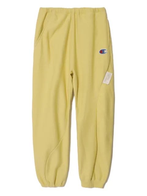 Undercover cotton blend track pants Yellow UC2E15021