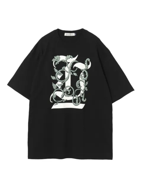 Undercover floral-print monogram T-shirt Black UC2E3807