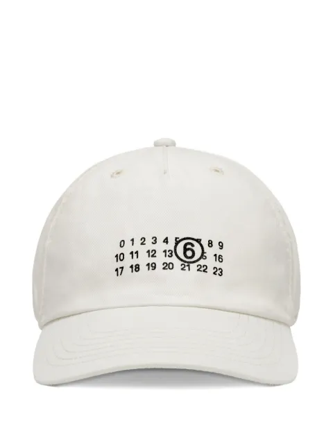 MM6 Maison Margiela MM6 spiga 5-panel cap White S62TC0044M35190