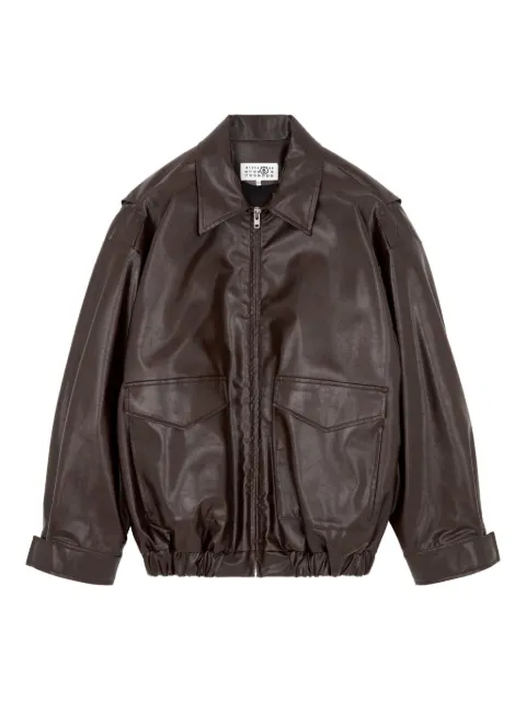MM6 Maison Margiela pocket-detail bomber jacket Red SH0AM0065M35465