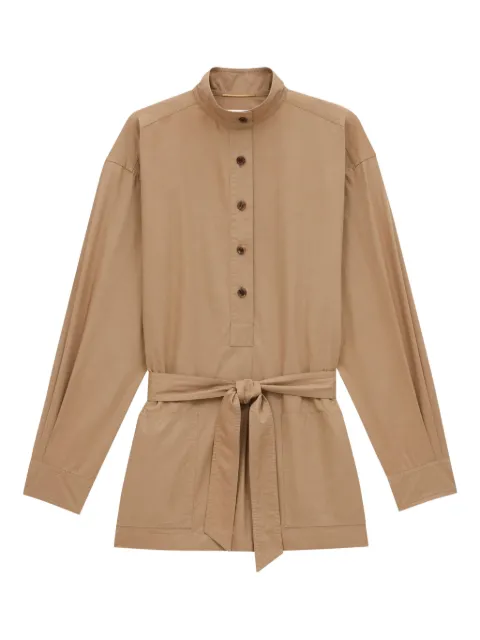 Saint Laurent Serge cotton tunic Neutrals 817342YZ9AN2121