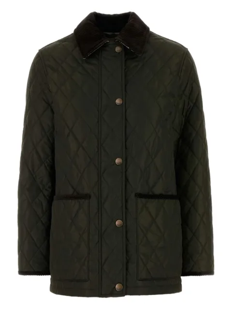 Burberry diamond-quilting jacket Green 8113591