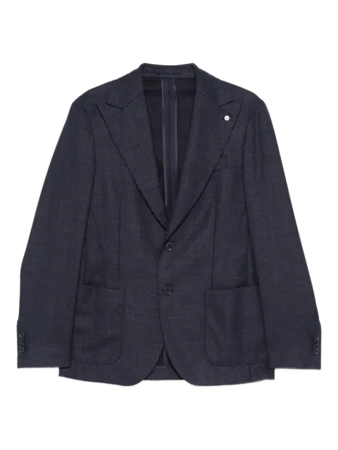 LUIGI BIANCHI MANTOVA button blazer Blue 5253326843