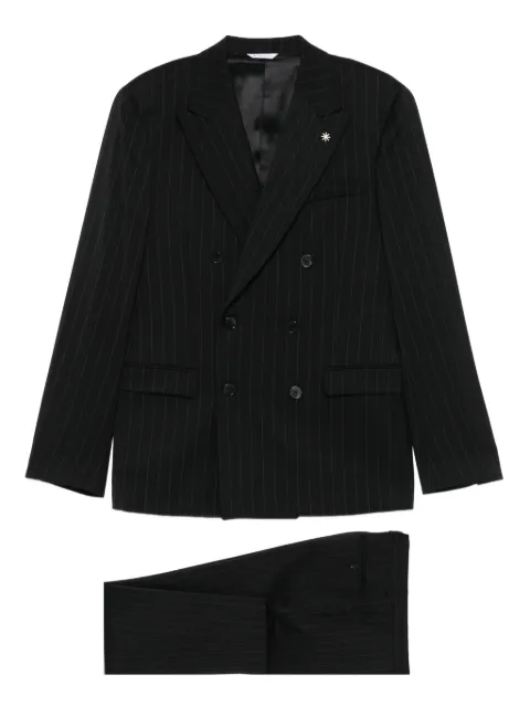 Manuel Ritz pinstripe blazer Black 3932A337825363499