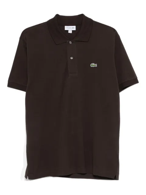 Lacoste logo-detail button polo shirt Brown 1212SKB