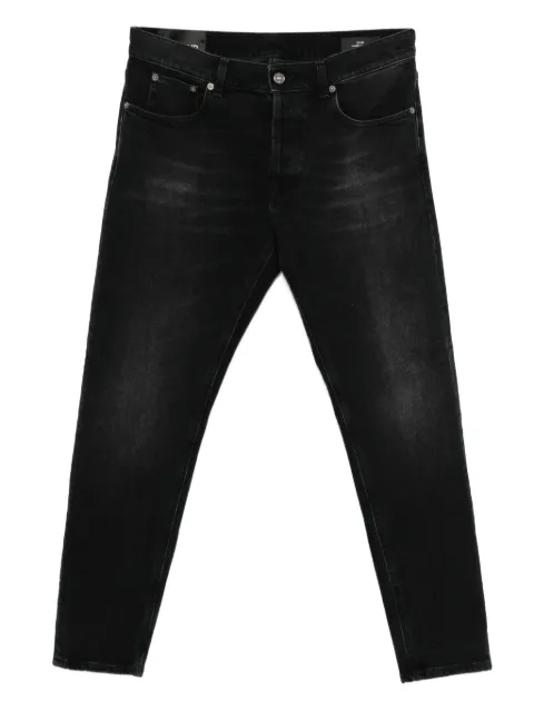 DONDUP whiskering-effect jeans Black UP576DS0369ULM3DU999