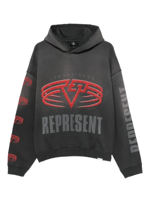 Represent graphic-print hoodie Black MLM10068146