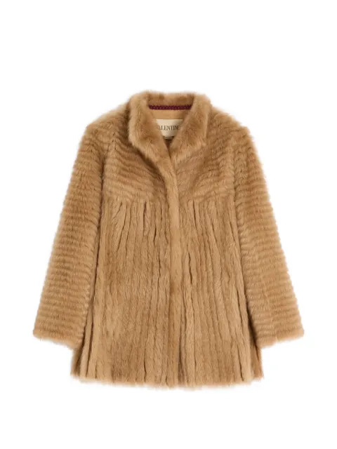 Valentino Garavani shearling coat Brown BNB06M9QF