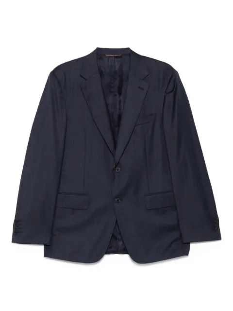 Canali checked two-button suit Blue 1228019BF00069