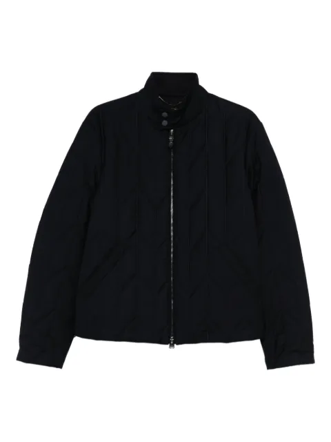 Canali quilted diamond-pattern padded jacket Blue O40999SG02953