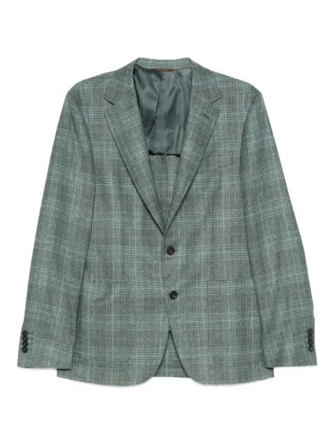 Canali checked wool blazer Blue 24275L8RCF01260