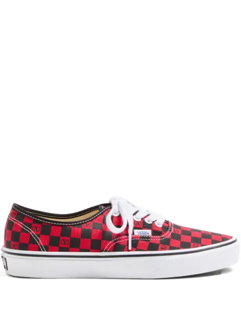 Valentino Garavani x Vans checkerboard-print sneakers Red YS0M23HPK