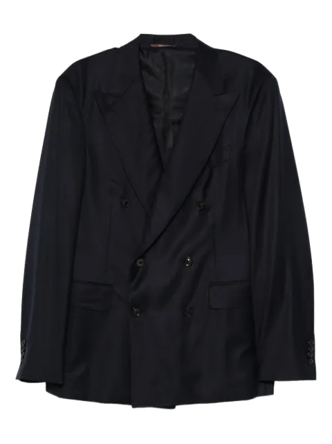 Canali double-breasted suit Blue E1548653LRAX05533