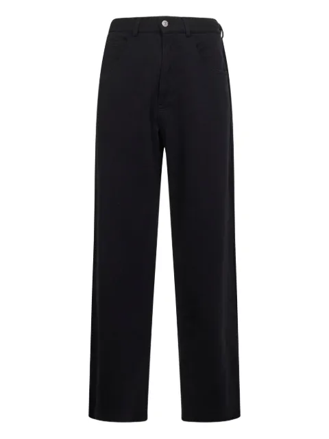 MM6 Maison Margiela wide-leg cotton trousers Black S52KA0548M25014