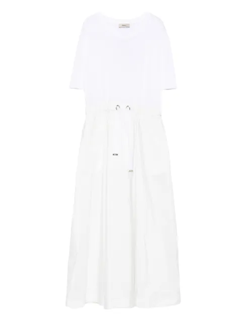 Herno drawstring midi dress White AB000032D52056