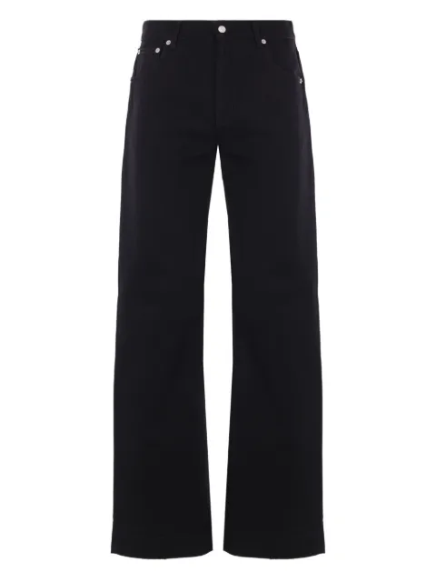 Alexander McQueen straight-leg cotton jeans Black 839142QYAAC1000