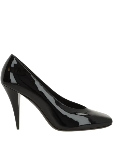 Givenchy 94mm patent-leather square-toe heeled pumps Black BE404CE1K6