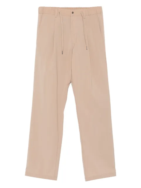 Herno pleated drawstring trousers Neutrals PT000098U12682