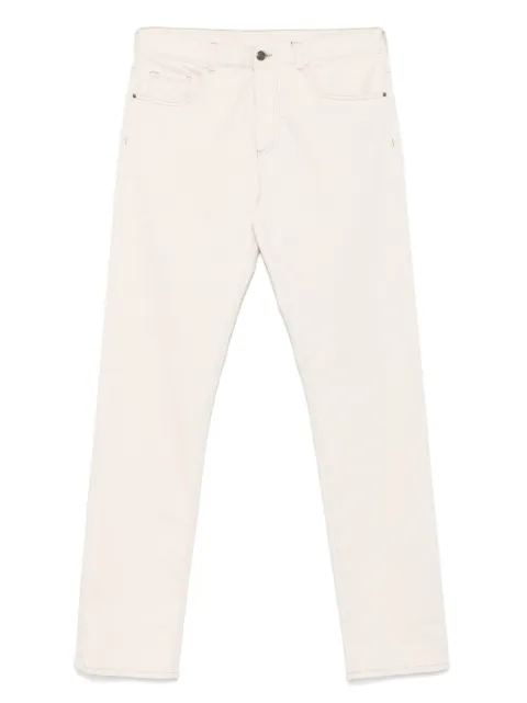 Canali straight-leg cotton-blend jeans Neutrals 91719PD01577