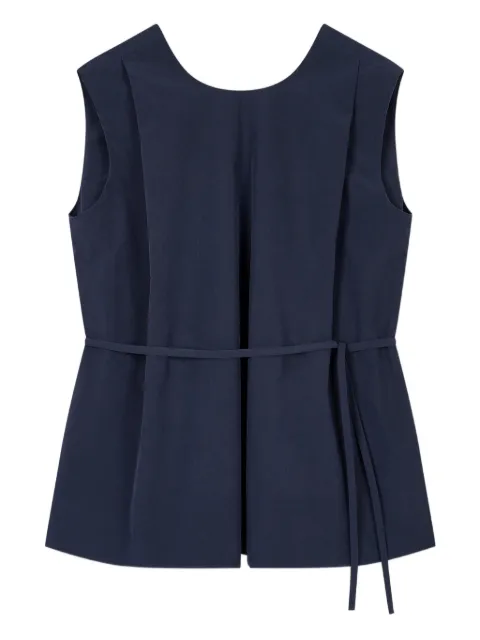 TOMBOY twisted pleated blouse Blue 9105221203